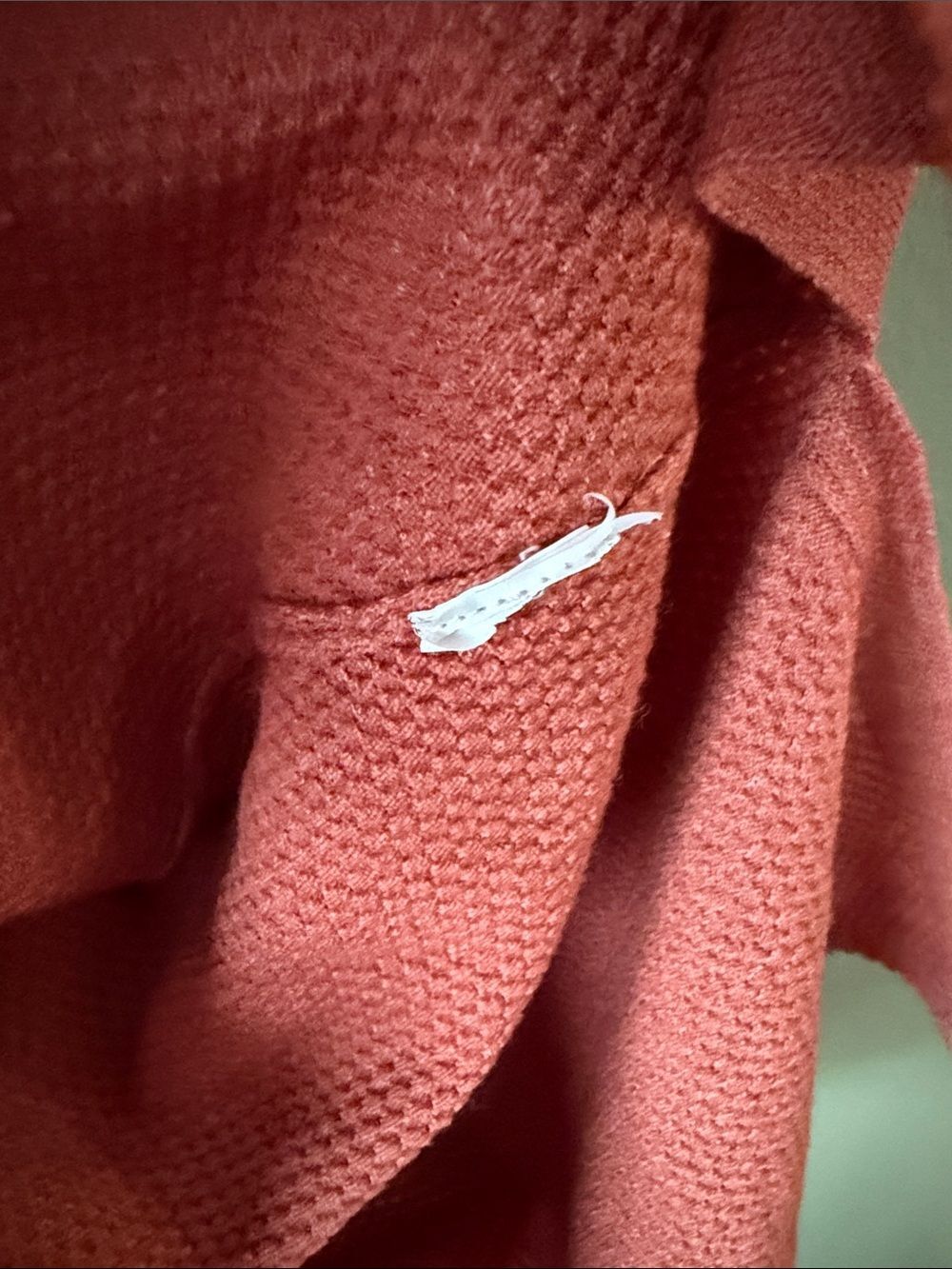 Parna Rusty Orange Knit Turtleneck Midi Figaro Long Sleeve Dress Sz S - Picture 6 of 9